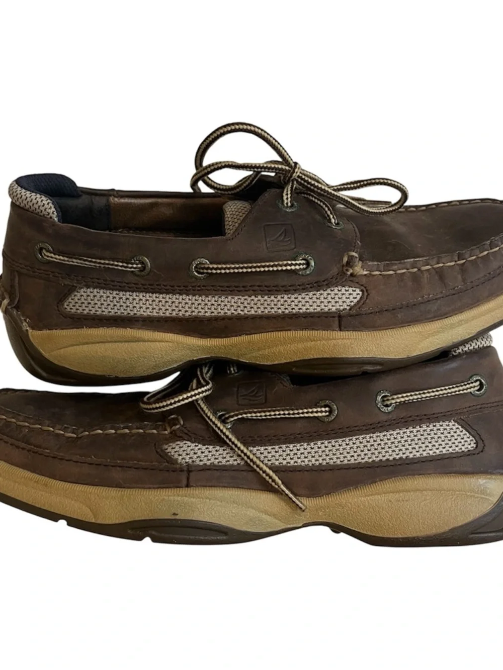 Sperry Topsider Brown Leather Lace-Up Boat Shoes